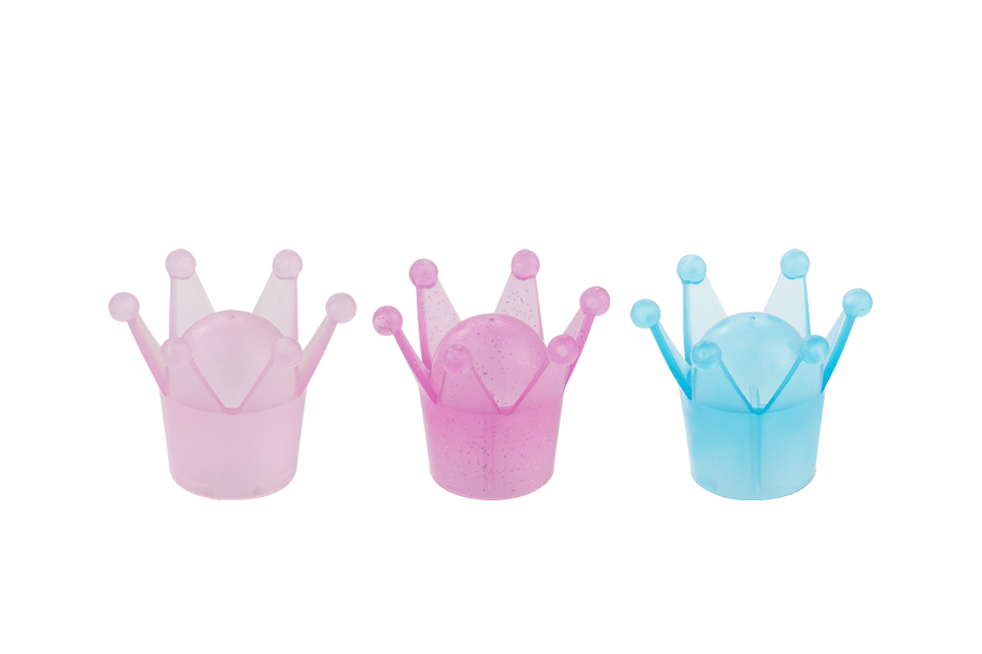 Couvercle de parfum de couronne colorée en plastique
