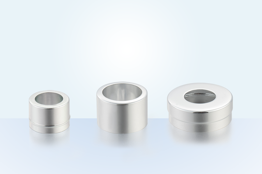 Couverture des accessoires de décognes cosmétiques en aluminium