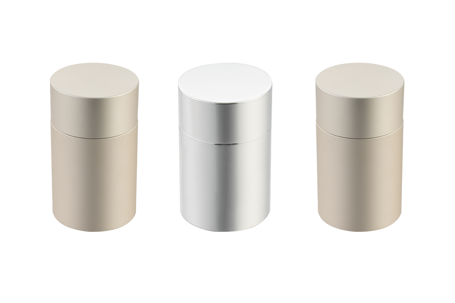 Bot de stockage de thé portable en aluminium