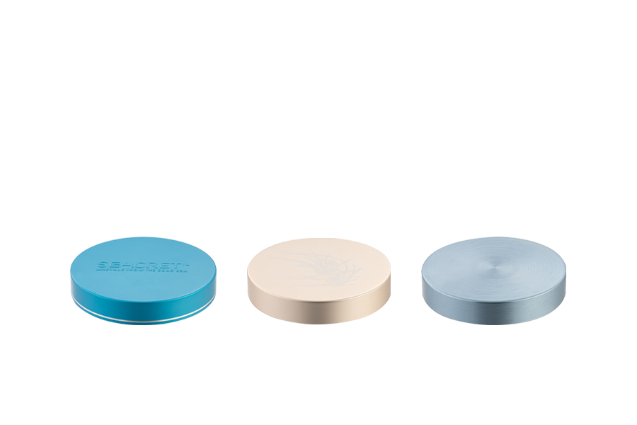 89-400-16 Coud à vis crème en aluminium rond-plastique 250 ml avec un scellage parfait