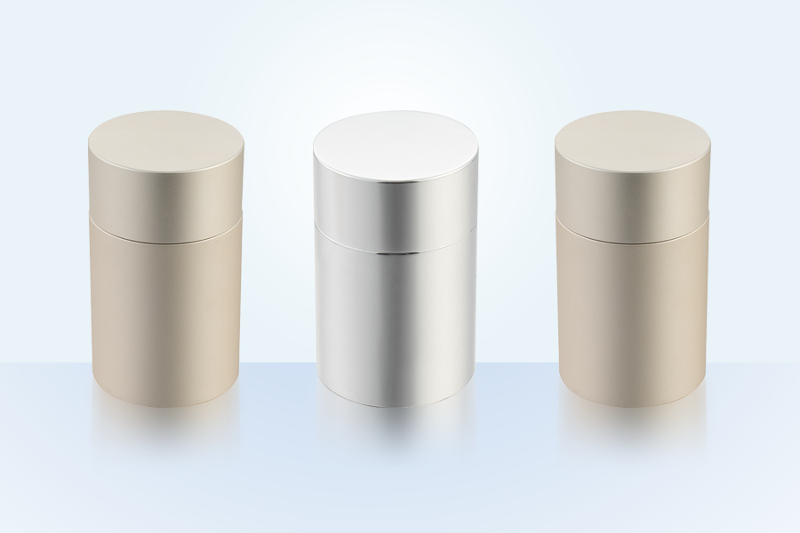 Bot de stockage de thé portable en aluminium