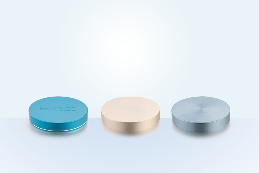 89-400-16 Coud à vis crème en aluminium rond-plastique 250 ml avec un scellage parfait